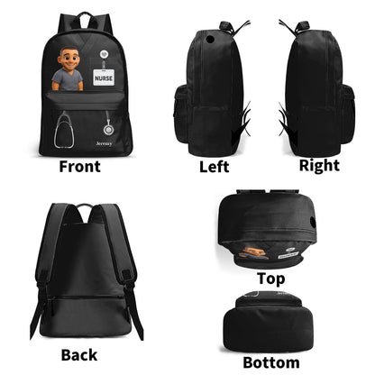 Love Nurse Life Photo - Personalized Backpack