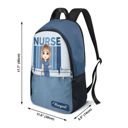 Nurse Color Scrubs - Personalized Backpack