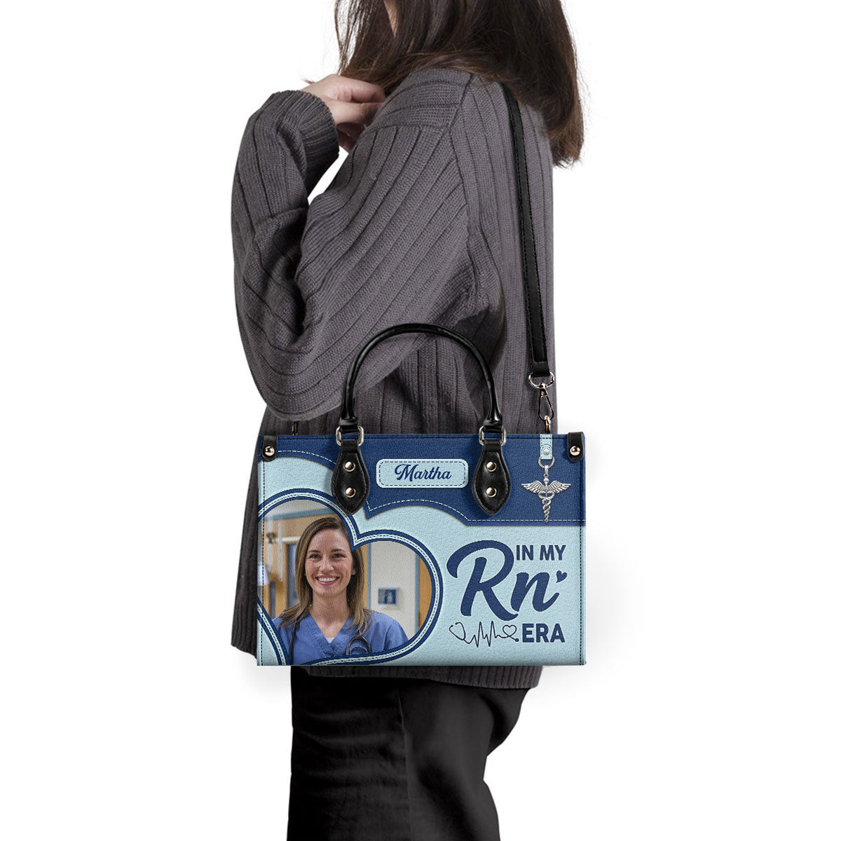 In My Nurse Era - Personalized Custom Leather Handbag