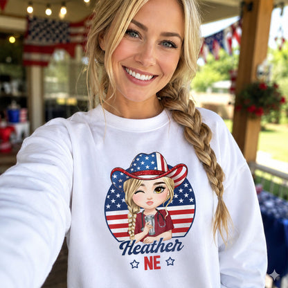 Nurse With Patriotic Spirit - Personalized Custom Nurse T-shirt, Hoodie, Sweatshirt