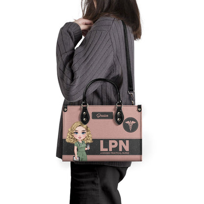 Nurse From Heart - Personalized Custom Leather Handbag