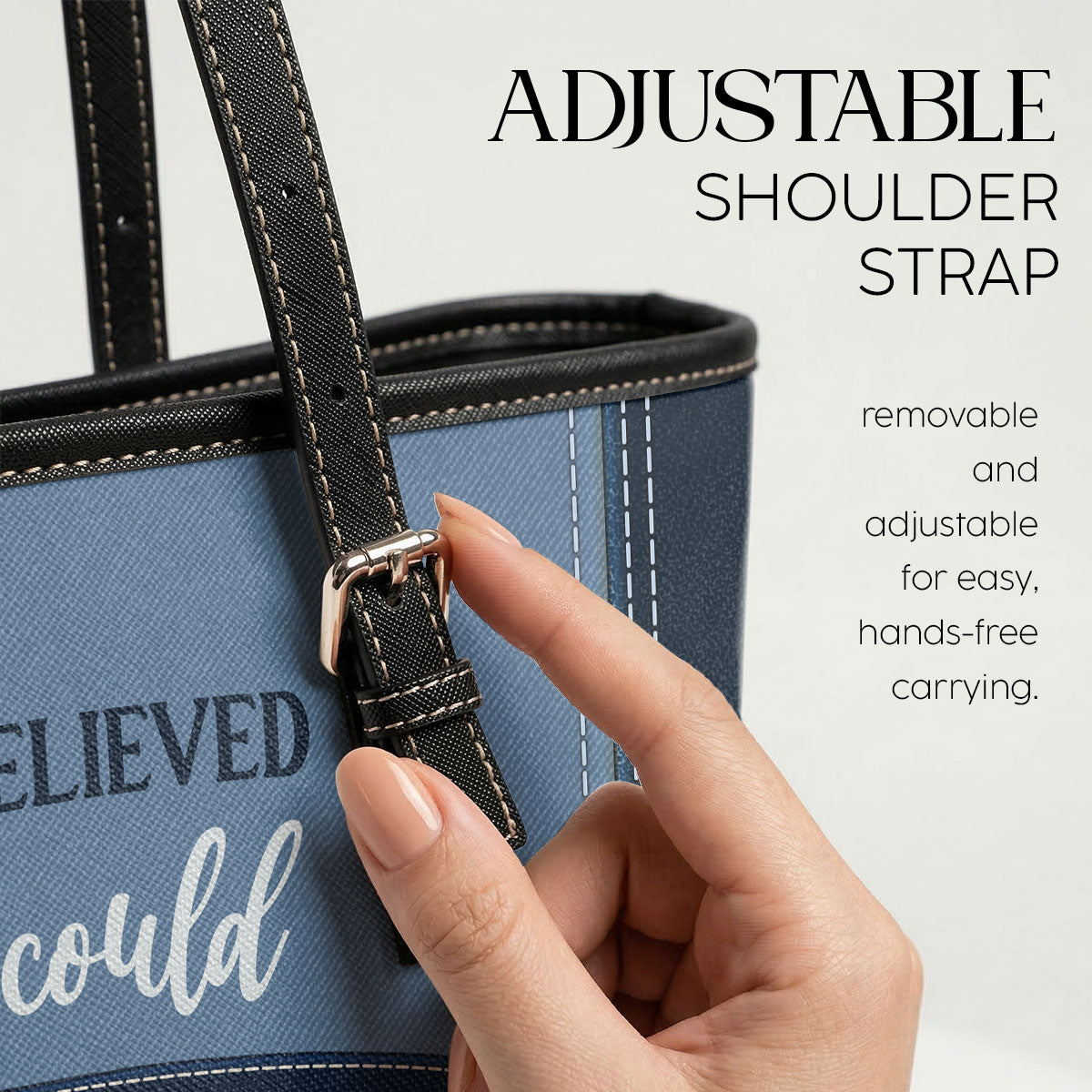 Change The World - Personalized 2-Sided Custom Nurse Leather Tote Bag