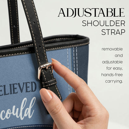 Change The World - Personalized 2-Sided Custom Nurse Leather Tote Bag