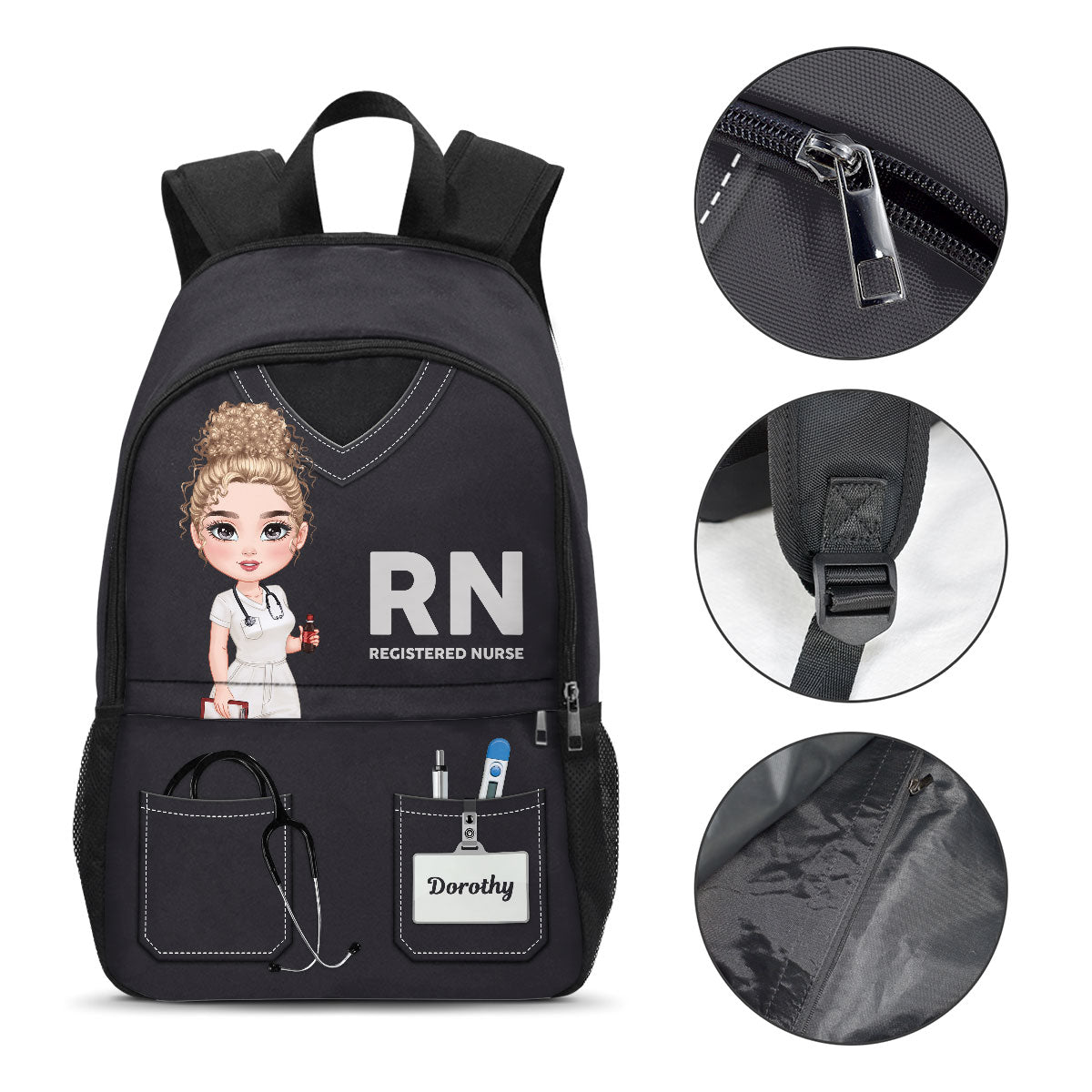 Nurse Scrubs - Personalized Backpack