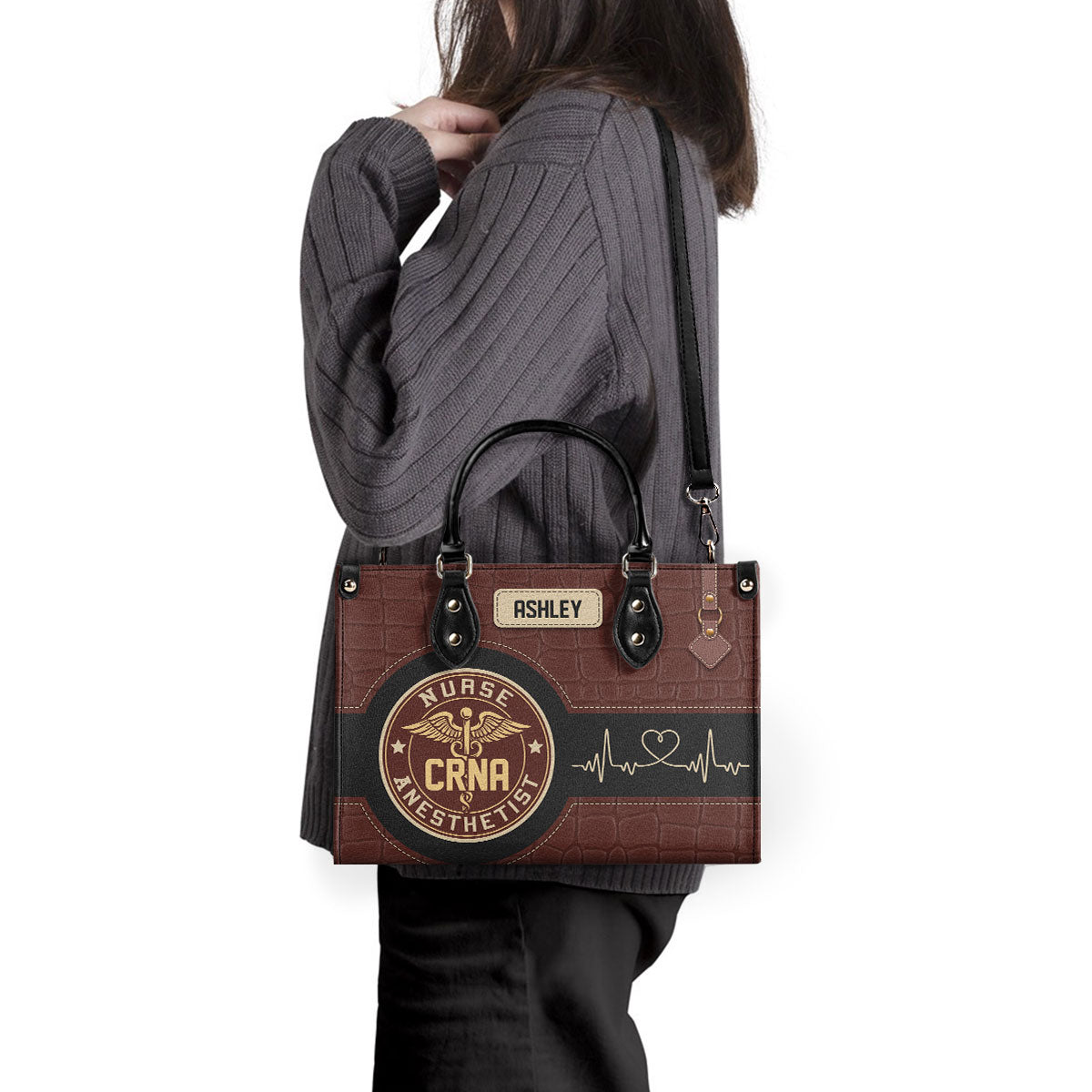 Old School Nurse Style - Personalized Custom Leather Handbag