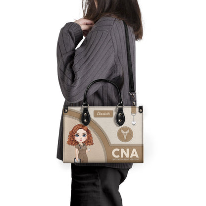 Gentle Style Nurse - Personalized Custom Leather Handbag