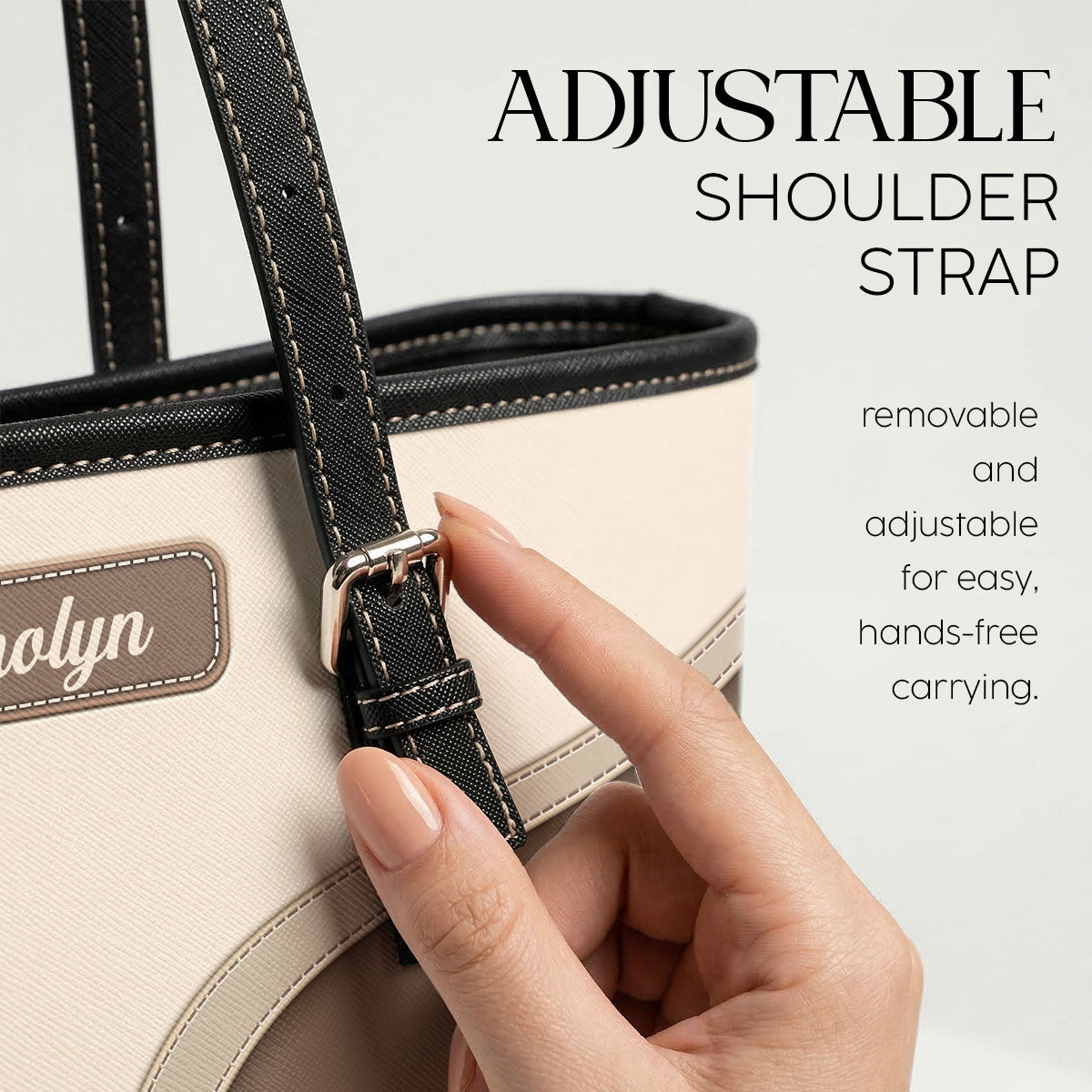 Nurse Aesthetic - Personalized Custom Nurse Leather Tote Bag