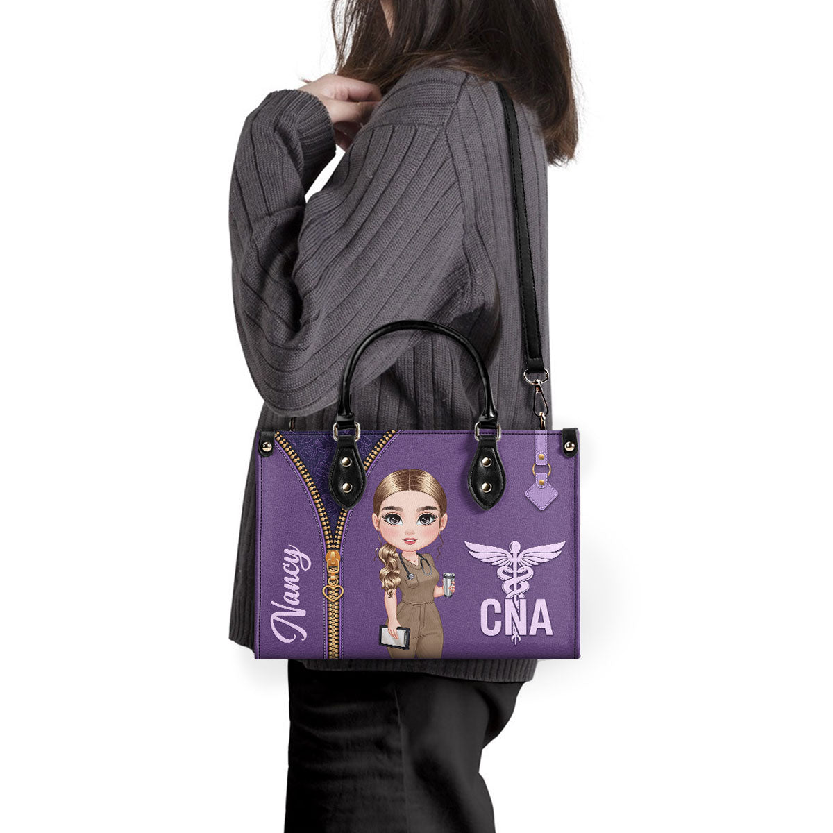 That Nurse - Personalized Custom Leather Handbag