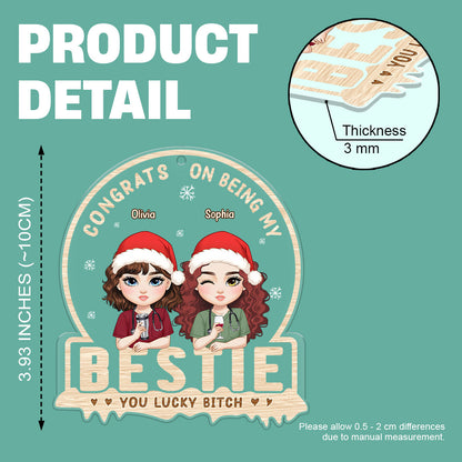 Bestie Nurse - Personalized Nurse Acrylic Ornament