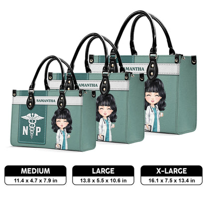 Basic Nurse - Personalized Custom Leather Handbag