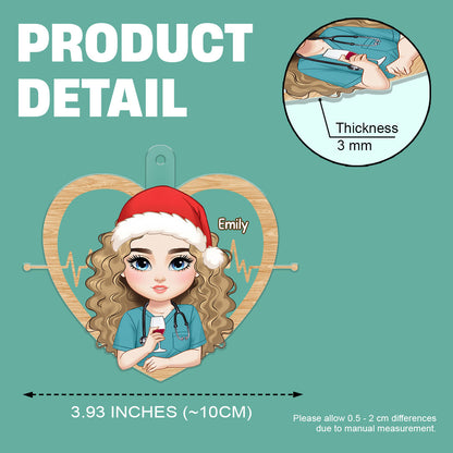 Nurse With Love - Personalized Nurse Acrylic Ornament