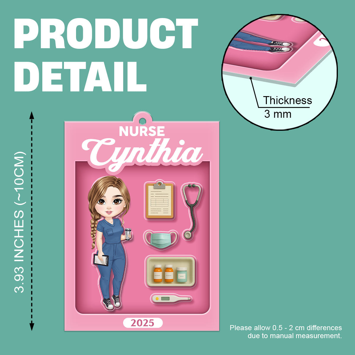 Nurse Box - Personalized Nurse Acrylic Ornament