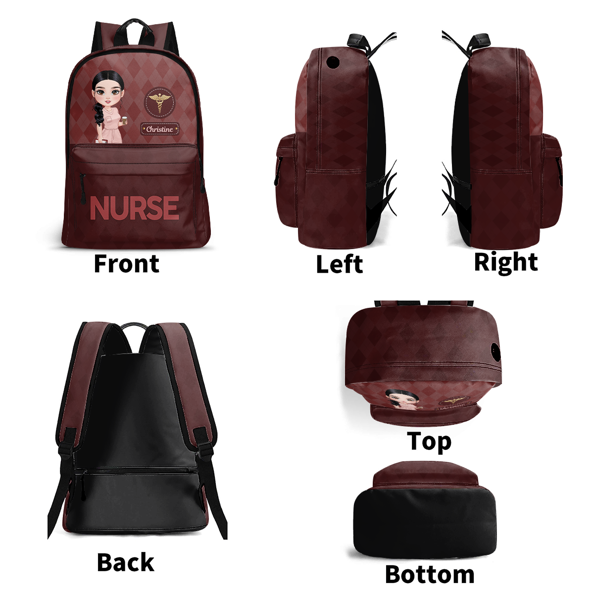 Nurse Elegant Style - Personalized Backpack