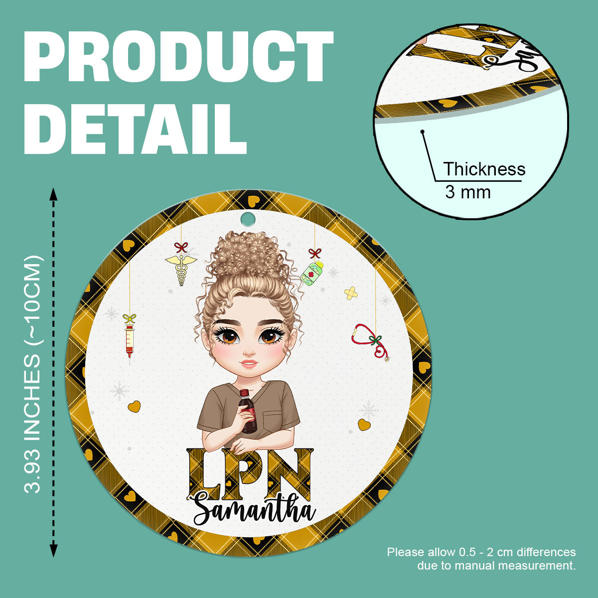 Awesome Nurse Life - Personalized Nurse Acrylic Ornament