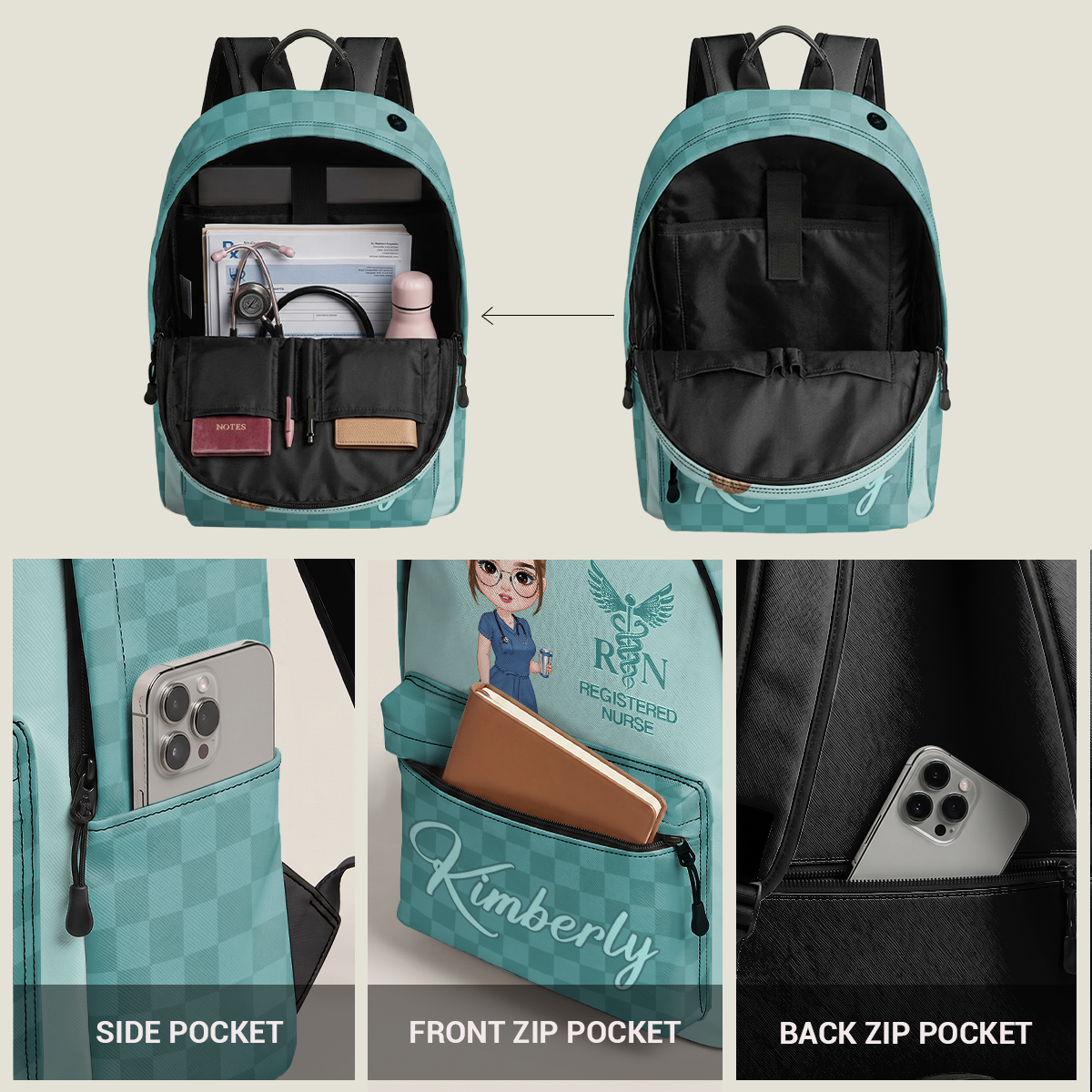 Daily Nurse Life - Personalized Backpack