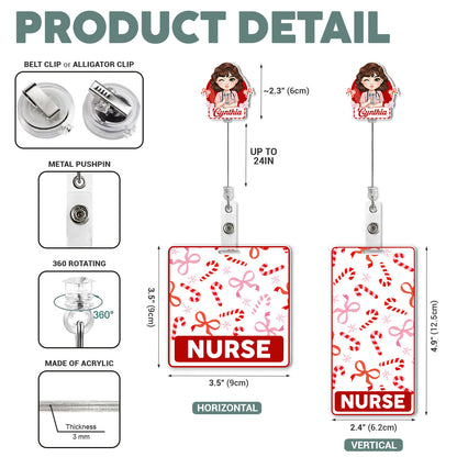 Nurse Holiday - Personalized Nurse Badge Reel & Buddy Set