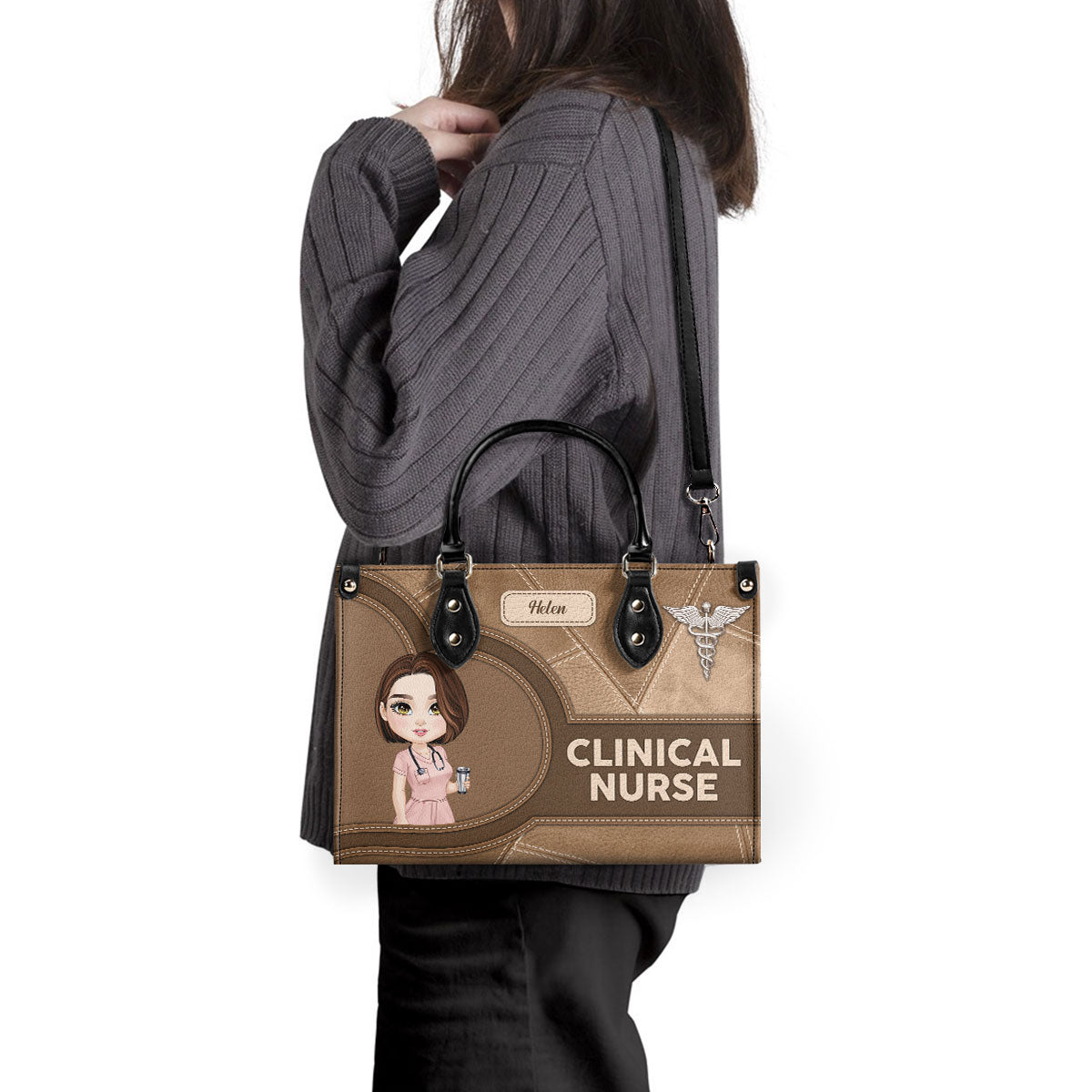 The Chic Nurse - Personalized Custom Leather Handbag