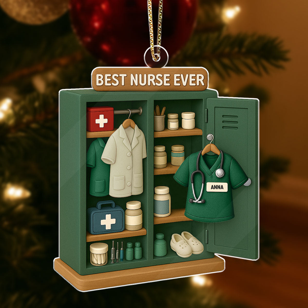 Nurse Locker - Personalized Nurse Acrylic Ornament