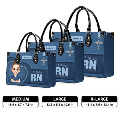 Delightful Nurse Style - Personalized Custom Leather Handbag