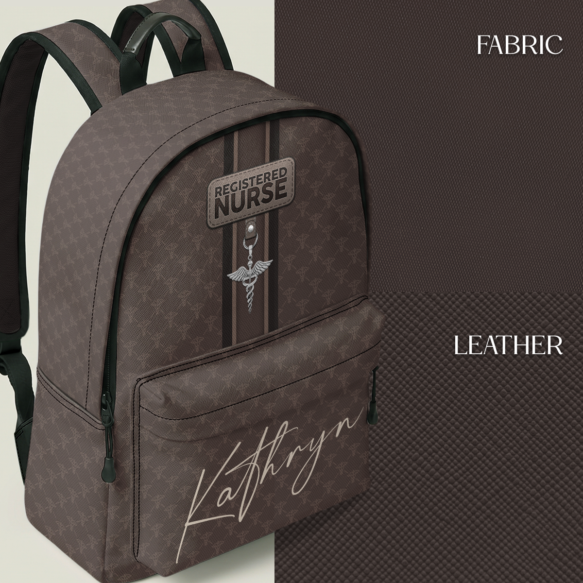 Nurse Monogram - Personalized Backpack