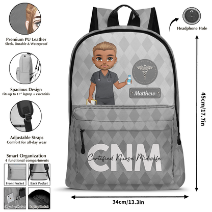 Nurse Elegant Style - Personalized Backpack