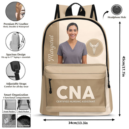 Elegant Nurse Photo - Personalized Backpack