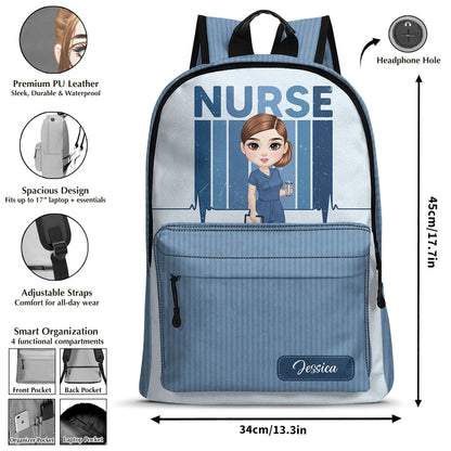 Nurse Color Scrubs - Personalized Backpack