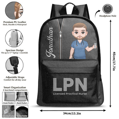 Nurse Denim Style - Personalized Backpack