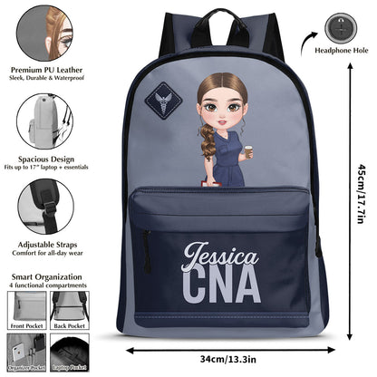 Simple Nurse - Personalized Backpack