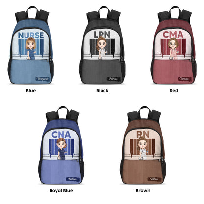 Nurse Color Scrubs - Personalized Backpack