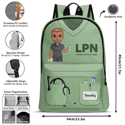Nurse Scrubs - Personalized Backpack