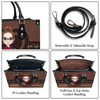 The Scrub Life - Personalized Custom Leather Handbag