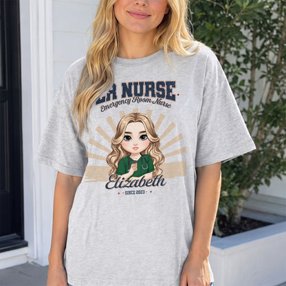 Retro Star Nurse - Personalized Custom Nurse T-shirt, Hoodie, Sweatshirt