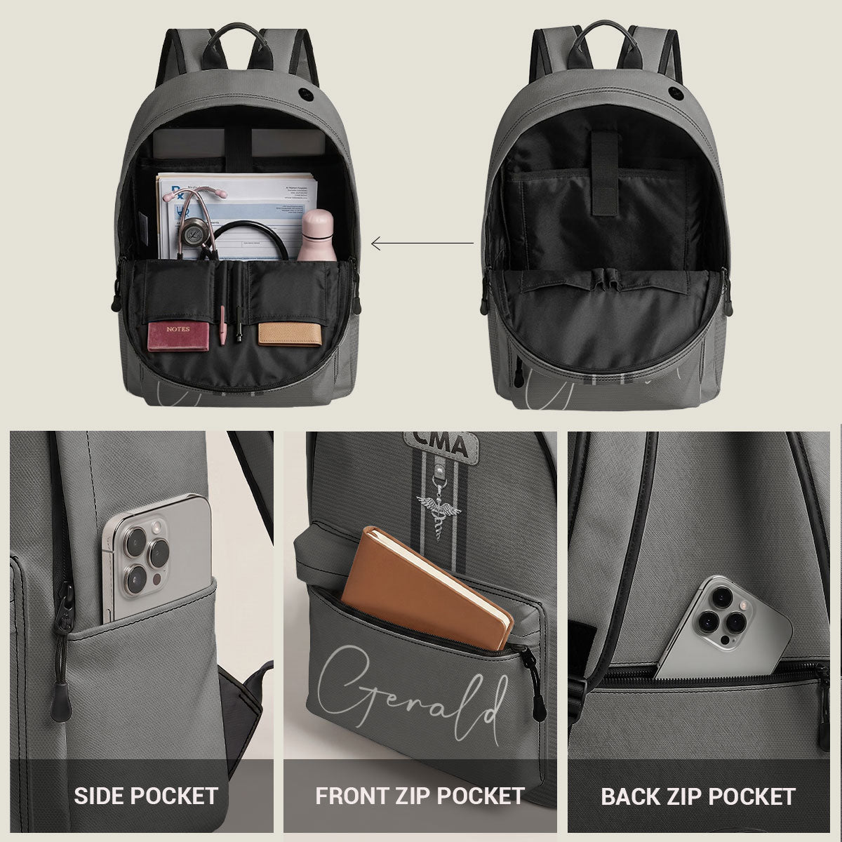 Classic Nurse Life - Personalized Backpack