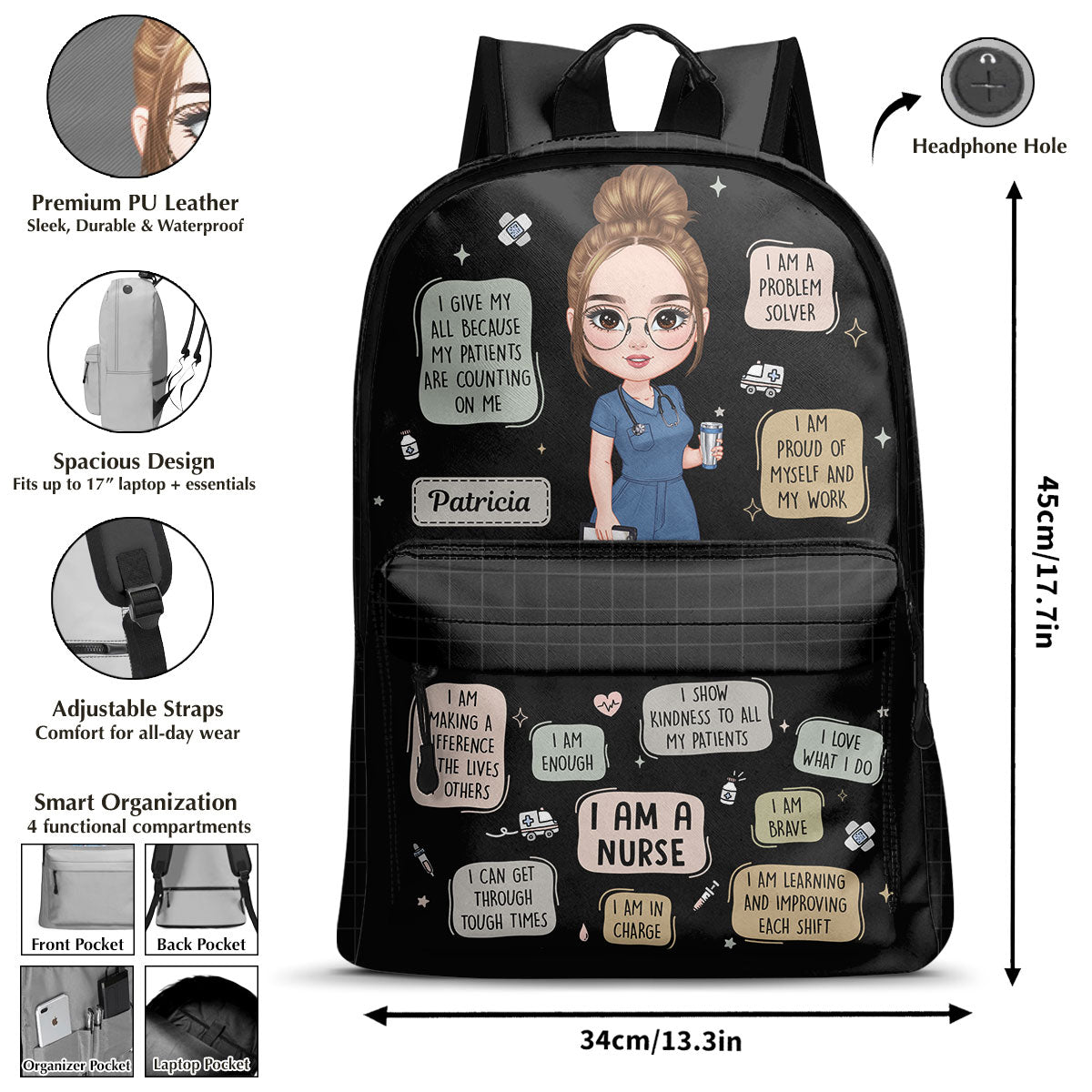 Nurse Affirmations - Personalized Backpack