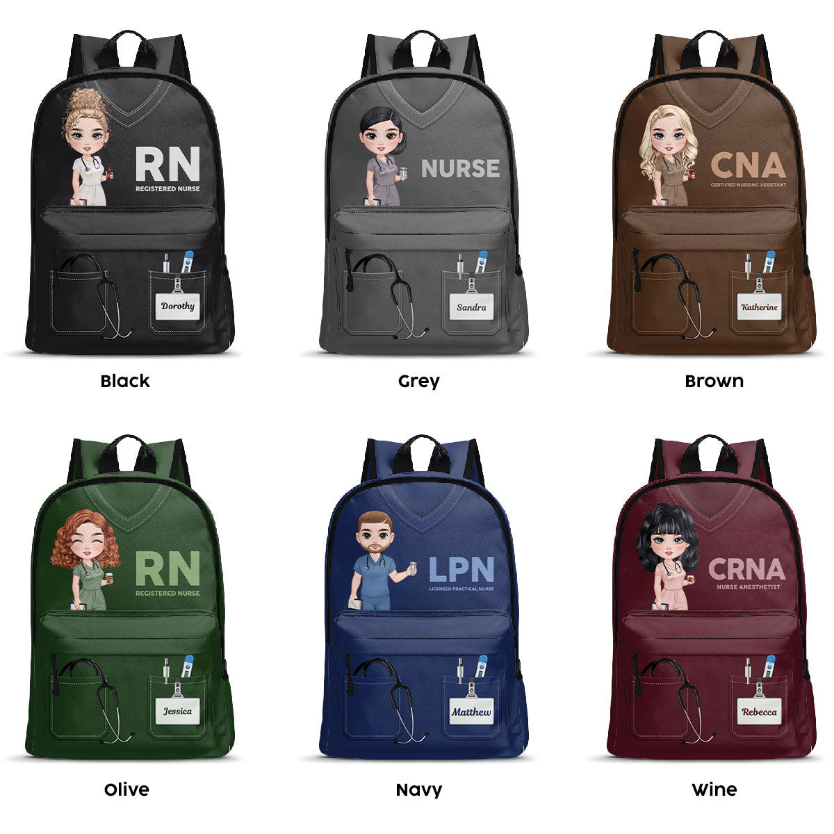 Nurse Scrubs Life - Personalized Backpack