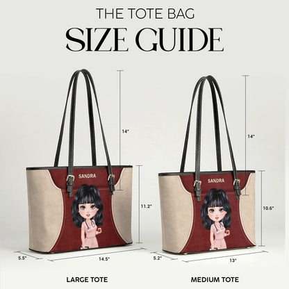 Not All Heroes - Personalized 2-Sided Custom Nurse Leather Tote Bag