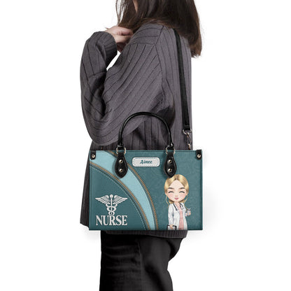 Nurse Elegant Style - Personalized Custom Leather Handbag