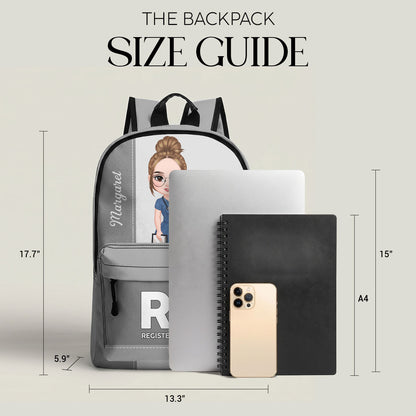 Elegant Nurse - Personalized Backpack