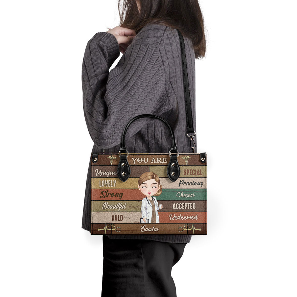 God Say You Are - Personalized Custom Leather Handbag