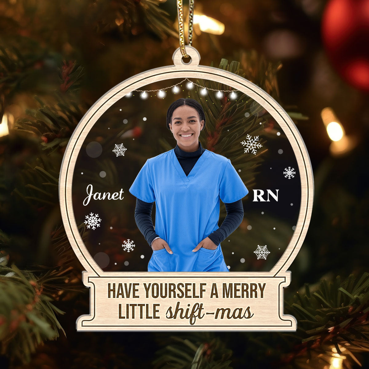 Jolly Nurse - Personalized Nurse Acrylic Ornament