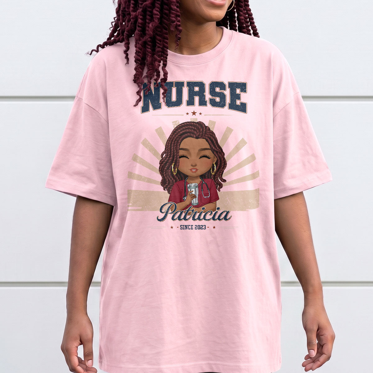 Retro Star Nurse - Personalized Custom Nurse T-shirt, Hoodie, Sweatshirt