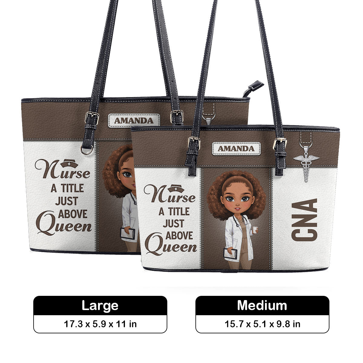 personalized custom nurse tote bag