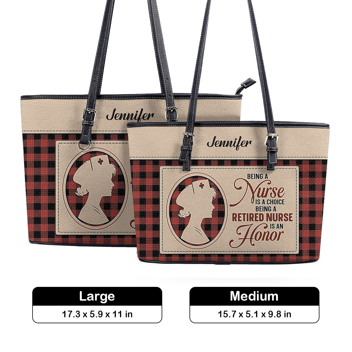 personalized custom nurse tote bag