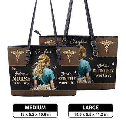 personalized custom nurse tote bag