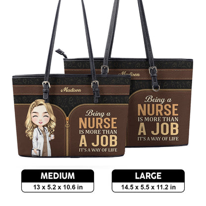 personalized custom nurse tote bag