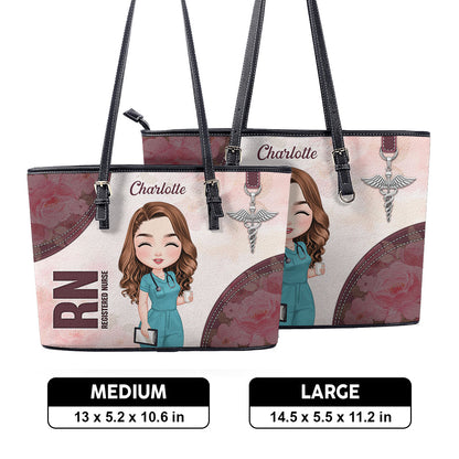 personalized custom nurse tote bag