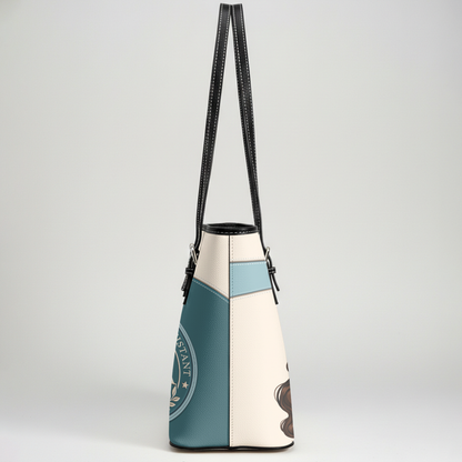 Classic Nurse Vibe - Personalized Custom Nurse Leather Tote Bag