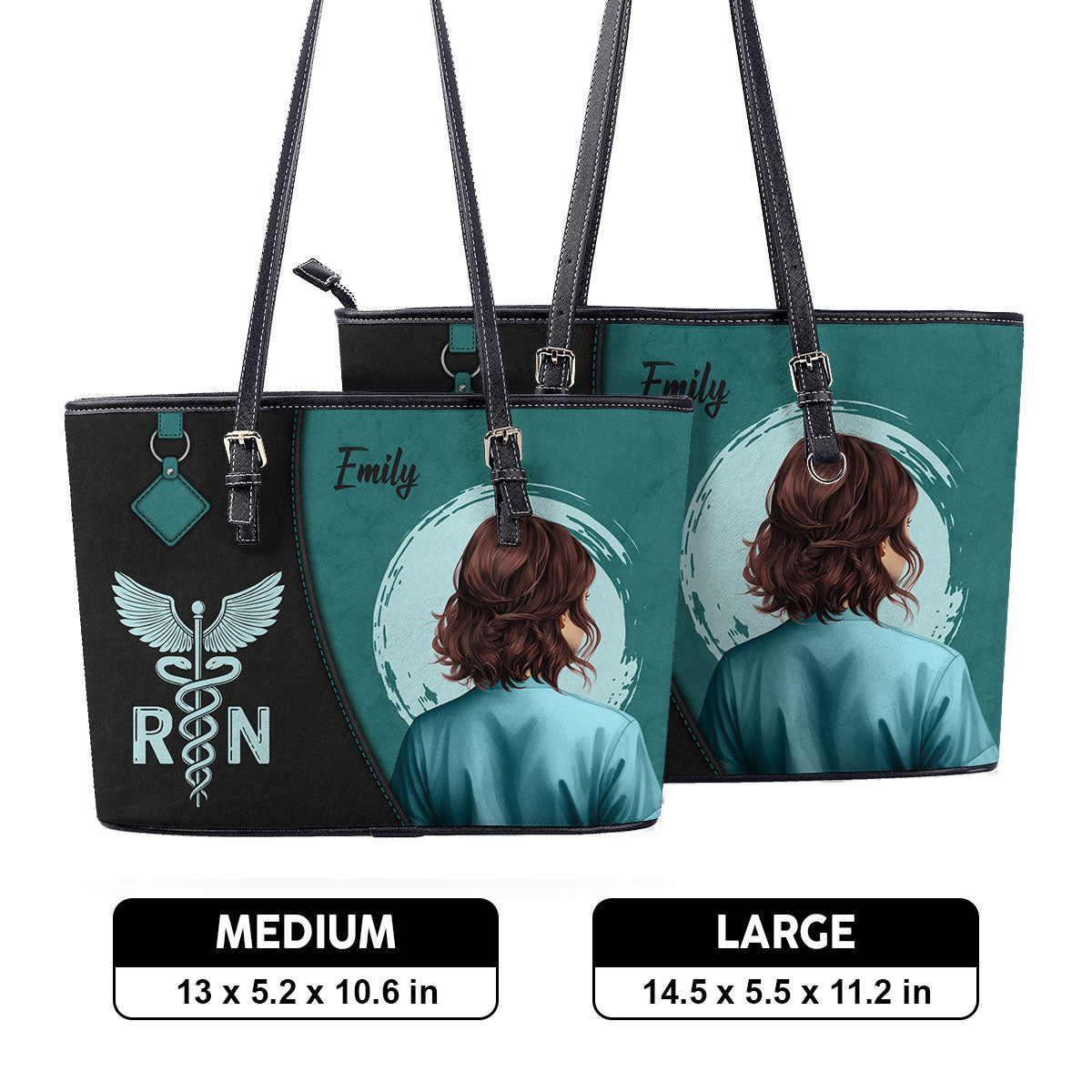 personalized custom nurse tote bag