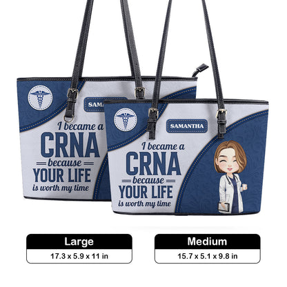 personalized custom nurse tote bag